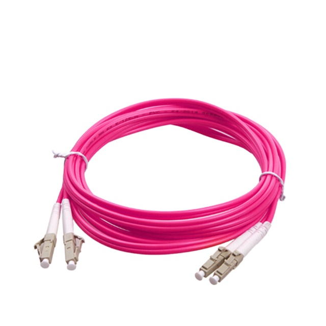  1meter LC-LC 40100G Violet 50125 OM4 MultiMode Duplex Fiber Patch Cable