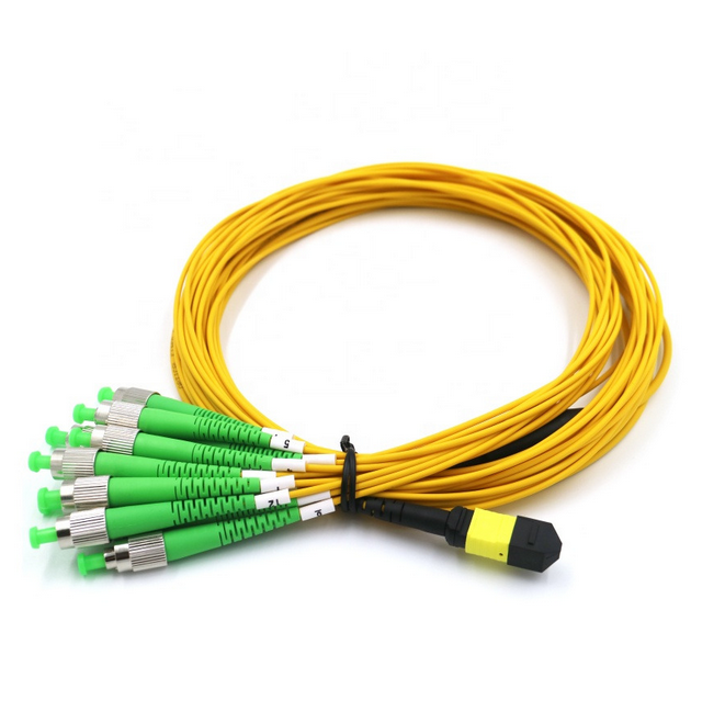 MPO To FC 12 Cores single-mode 2.0mm  MPO-FC breakout cable 